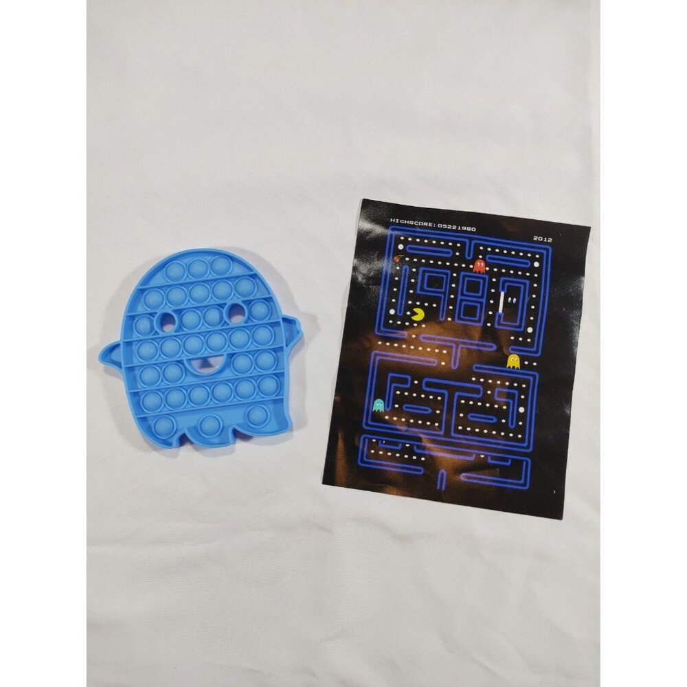 Bandai Pacman Long Sleeve Black 2X Pacman Shirt Bubblepop Ghost Toy - Picture 7 of 9